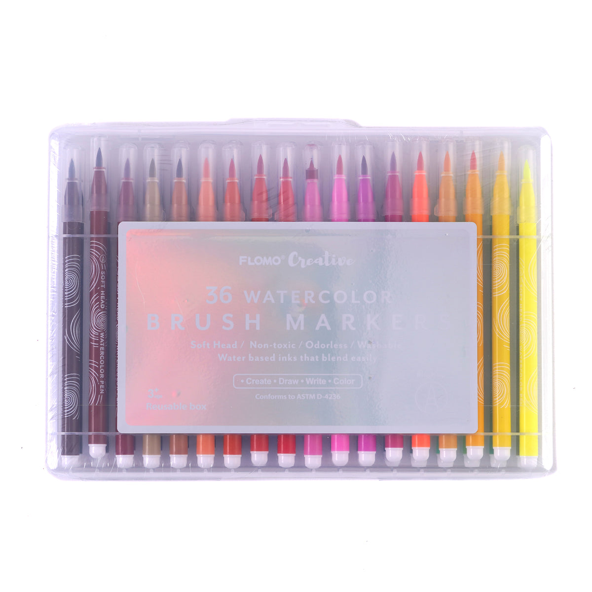 Water Color Pens Spotify Premium 12/24/36 Color Soft Head Washable Color  Brush Draw Hook Line Stroke School Art Supplies