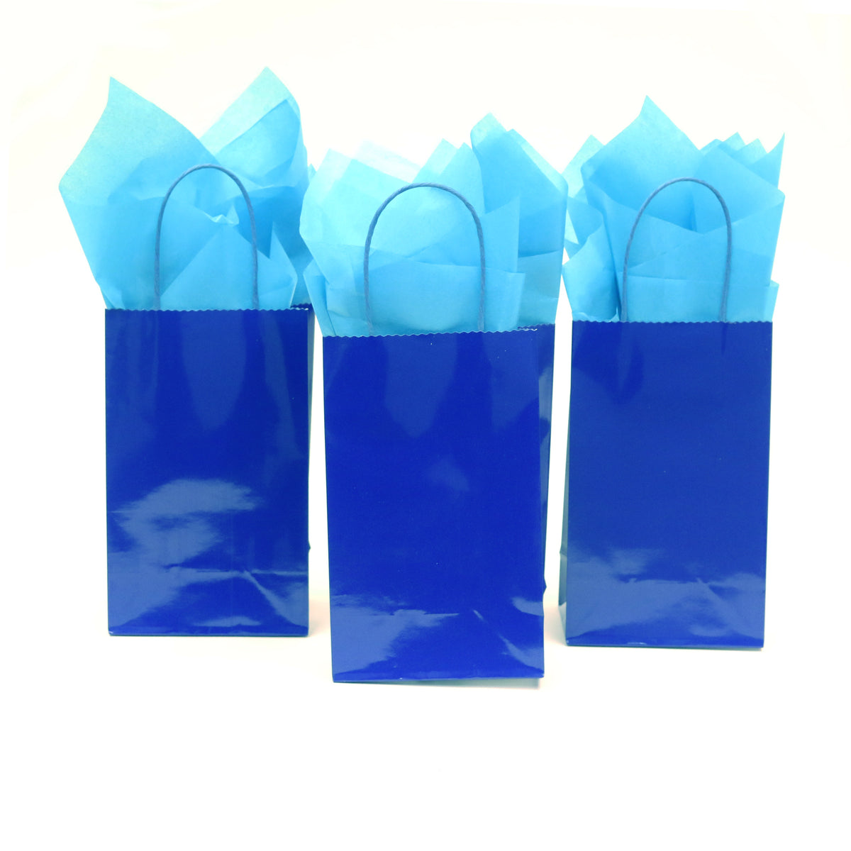 Wholesale Gift Bag- Medium- 4 Assorted Colors TIFFANY BLUE HOT PINK/LT BLUE/LT  PINL