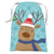 Christmas Reindeer Face Chenille Drawstring Bag 14" X 18"