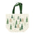 Christmas Green Trees Chenille With Lurex Tote Bag 23" X 18" X 9"