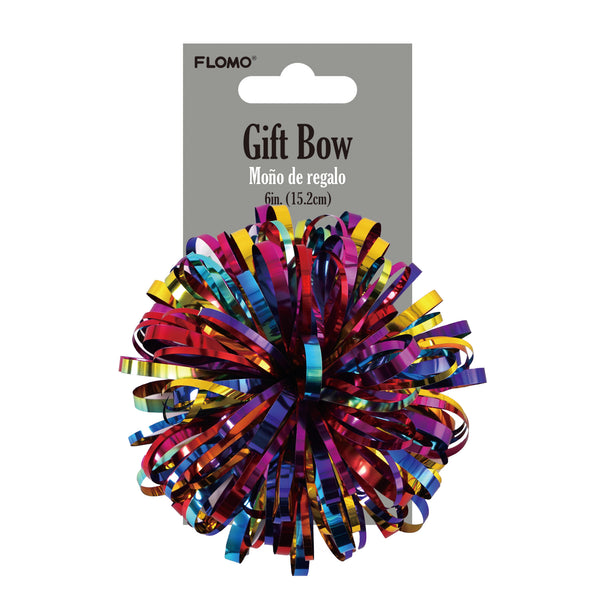 6" Rainbow Firework Bow