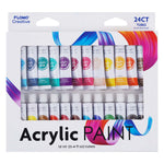 24Pc Acrylic Paints, 12Ml Tubes, 24 Colors Per Box