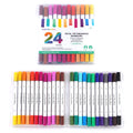 24Pc Dual Tip Color Markers, 24 Colors