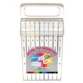 36Ct Dual Tip Chisel & Fine Tip Markers In Reusable Case With Built-In Stand