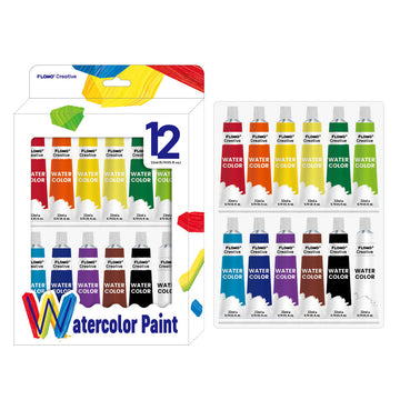 12Ct 22Ml Watercolor Paint