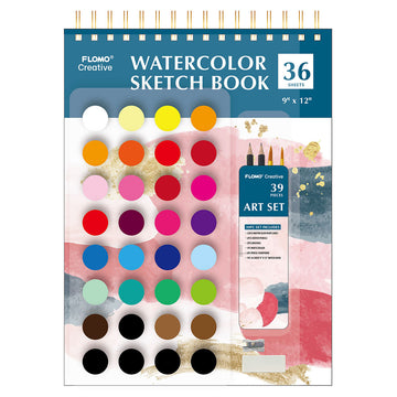 39Pc Art Set With Sketch Book