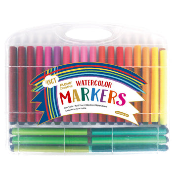 48Ct Watercolor Markers In Reusable Handle Case