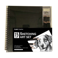 15Pc Sketching Art Set With Sketch Book