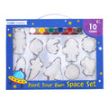 10Ct Paint Your Own Space Set With 6 Paint Pots And Paint Brush