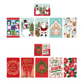 5Pk Medium Christmas Whimsical Foldable Gift Box, 14.75" X 9.5" X 2", 2 Assortments