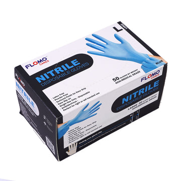 50Ct Large Nitrile Gloves, Blue