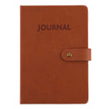 128 Sht/256 Page Soft Pu Leather Cover Journal, 5.5"W X 8"L, Light Brown Color