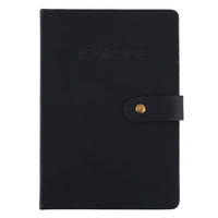 128 Sht/256 Page Soft Pu Leather Cover Journal, 5.5"W X 8"L, Black Color