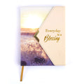 128 Sht/256 Page Pu Cover Envelope Flap Journal, Religious Beach Blessings, 6"W X 8"L