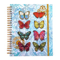 140Sht/280Pge Mega Spiral Hot Stamp Butterflies Galore Notebook, 11.25"X9.25"