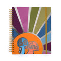 140Sht/280Pge Mega Spiral Hot Stamp Notebook, Be Kind Mushroom 11.25"X9.25"