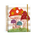 140Sht/280Pge Mega Spiral Hot Stamp Notebook, Mushroom Trio, 11.25"X9.25"