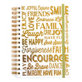 160 Sheet Jumbo Spiral Hot Stamp Journal, Inspire Yourself, 8.5"X6.25",