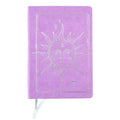 160Sht/320 Pge Pu Journal Deboss W/Hot Stamp/Gilded Edge, 8.25"X 5.625", Silver Sun