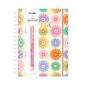 160Sht/320Pge Jumbo Spiral Daisy Notes Chunky Journal W/Pen, 8.5" X 6.25"