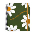 140Sht/280Pge Mega Spiral Spanish Daisies Hotstamp Notebook, 11.25"X9.25"