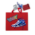 Horizontal Birthday Kickin' Sneaker Hot Stamp Gift Bag With Tissue