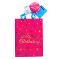 Extra Large Birthday Sparkle Gems & Hot Stamp Gift Bag, With Tissue