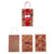 8Pk Narrow Medium Hot Stamp Bundle Red Gold Christmas Kraft Bag, 3 Designs