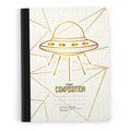 130 Sheet Composition Notebook, Spaceship, 9.75 X 7.5"