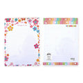 2Pk 80 Sheet Legal Pads, Flowers/Pin Geo, 11.5"L X 8.5"W, 2 Designs