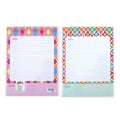 2Pk 80 Sheet Legal Pads 11.5"L X 8.5"W, Geometric Brights, 2 Designs