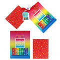 2Pk E/L Birthday Platinum Elite Glitter Gift Bags With Shaker