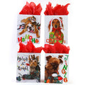 4Pk Medium Christmas Pup Lights Pop Layer Bag, 4 Designs