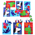 2Pk Extra Large Animal Partytime Hot Stamp/Glitter/Gogleyes Premium Plus Bag, 3 Designs