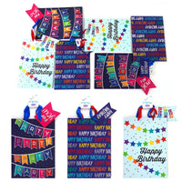 2Pk Extra Large It'S A Banner Birthday Hot Stamp/Glitter Premium Plus Bag, 3 Designs