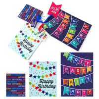 3Pk M/L/E It'S A Banner Birthday Premium Plus Bag, 3 Designs