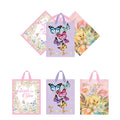 Large Flowers & Butterflies Party Hot Stamp/Glitter Premium Plus Bag, 3 Designs