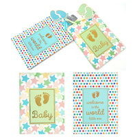 2Pk Extra Large Babies On The Way Hot Stamp/Glitter Premium Plus Bag, 3 Designs