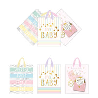 3Pk Large Sweet Baby Blessing Hot Stamp Premium Plus Bag, 3 Designs