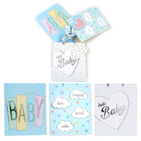 3Pk Large Love You Baby Hot Stamp Premium Plus Bag, 3 Designs