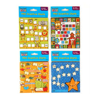 30Ct., 4.75" X 5" Incentive Charts With 450 Stickers, 4 Assortments