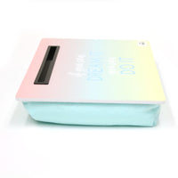 Pastel Lap Table Desk with Inspirational Quote