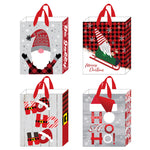 Large Ho Ho Gnomes Christmas Glitter/Hot Stamp Bag, 4 Designs