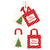 2Pk Christmas Tree/Believe Canvas Tote Bag With Inside Lamination 7" X 7" X 4"