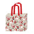 Christmas Retro Santas Canvas Tote Bag With Inside Lamination 16" X 13" X 6"