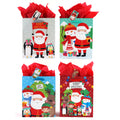 Large Santa'S Party Printed Bag, 4 Designs