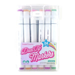 24 Ct Dual Tip Chisel &Fine Tip Markers In Reusable Case With Handle