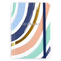 80Sht/160 Pge Small Bookbound H Stamp Journal, Curve Stripe,6.25"X 4.375",1 Design