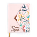 128 Sht/256 Page Pu Cover Envelope Flap Journal, Bloom With Grace Floral, 6"W X 8"L