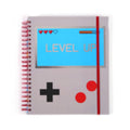 140Sht/280Pge Mega Spiral Hot Stamp Notebook, Level Up Gamer, 11.25"X9.25"